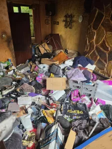 House clearance for hoarded property (before)